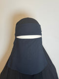 7’’ Niqab Navy blue