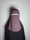 10’’ Niqab Dark Mauve