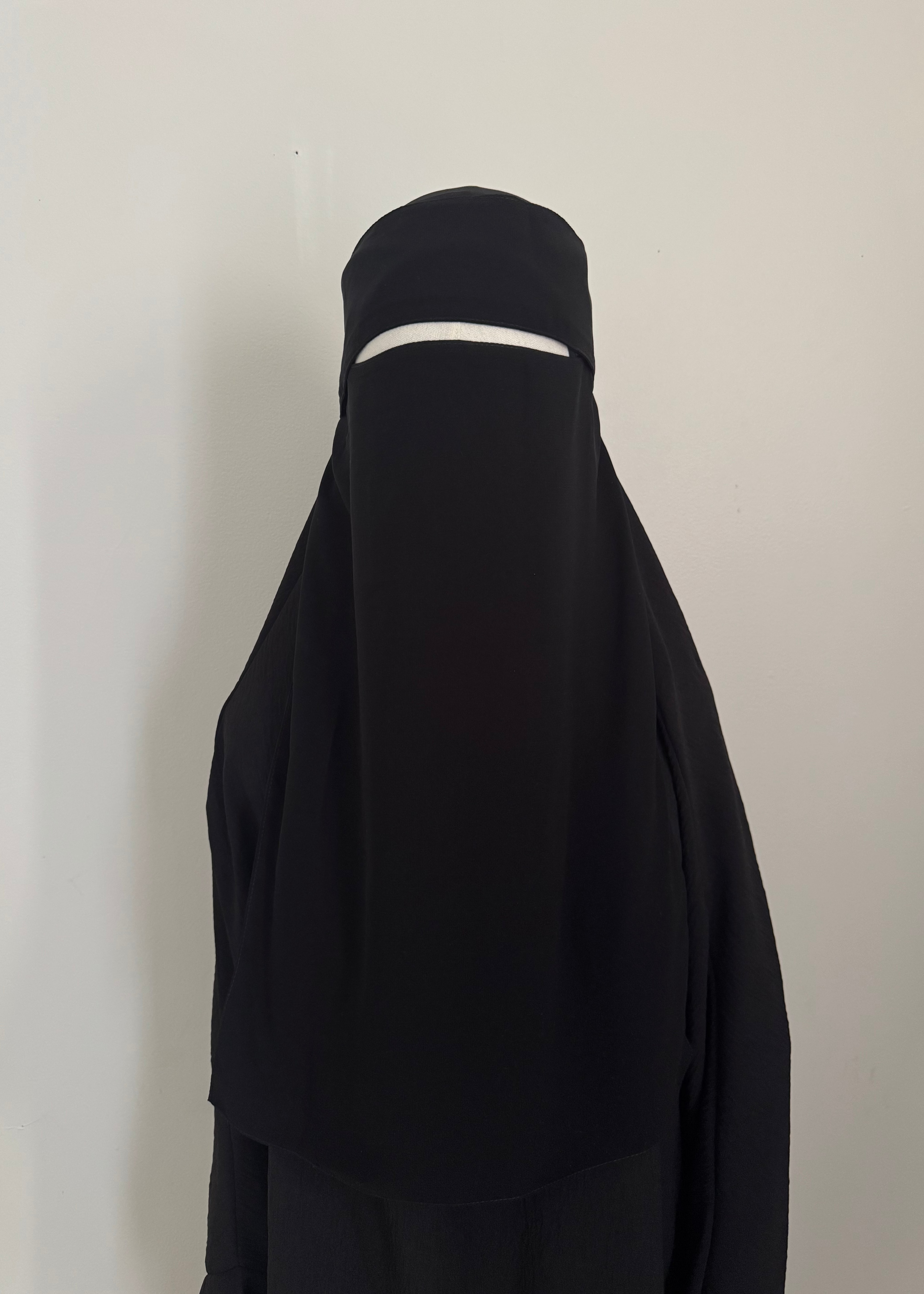 20" Flap Niqab Black