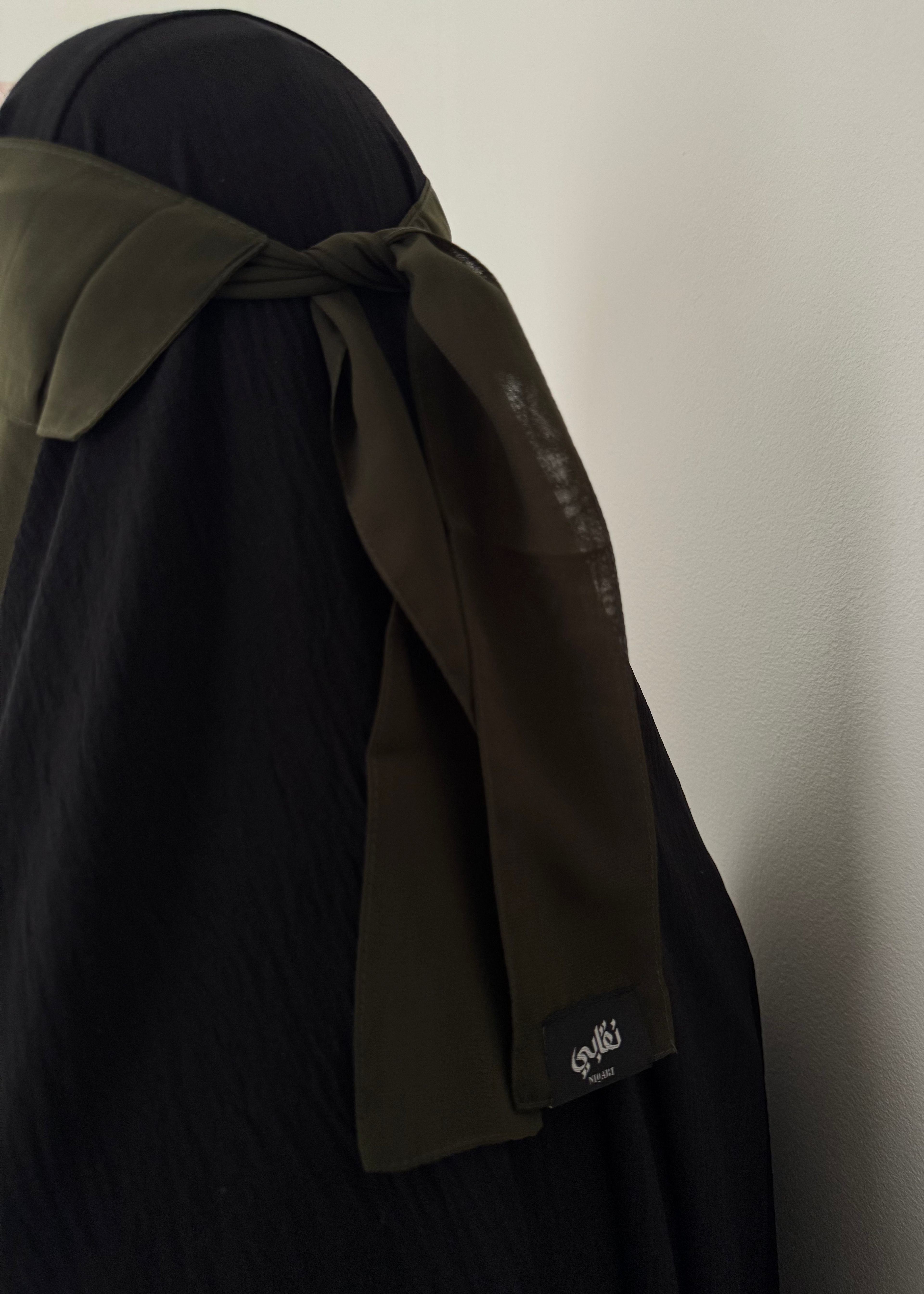 20" Flap Niqab Olive Green