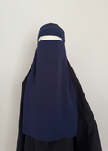 20" Navy Blue Niqab