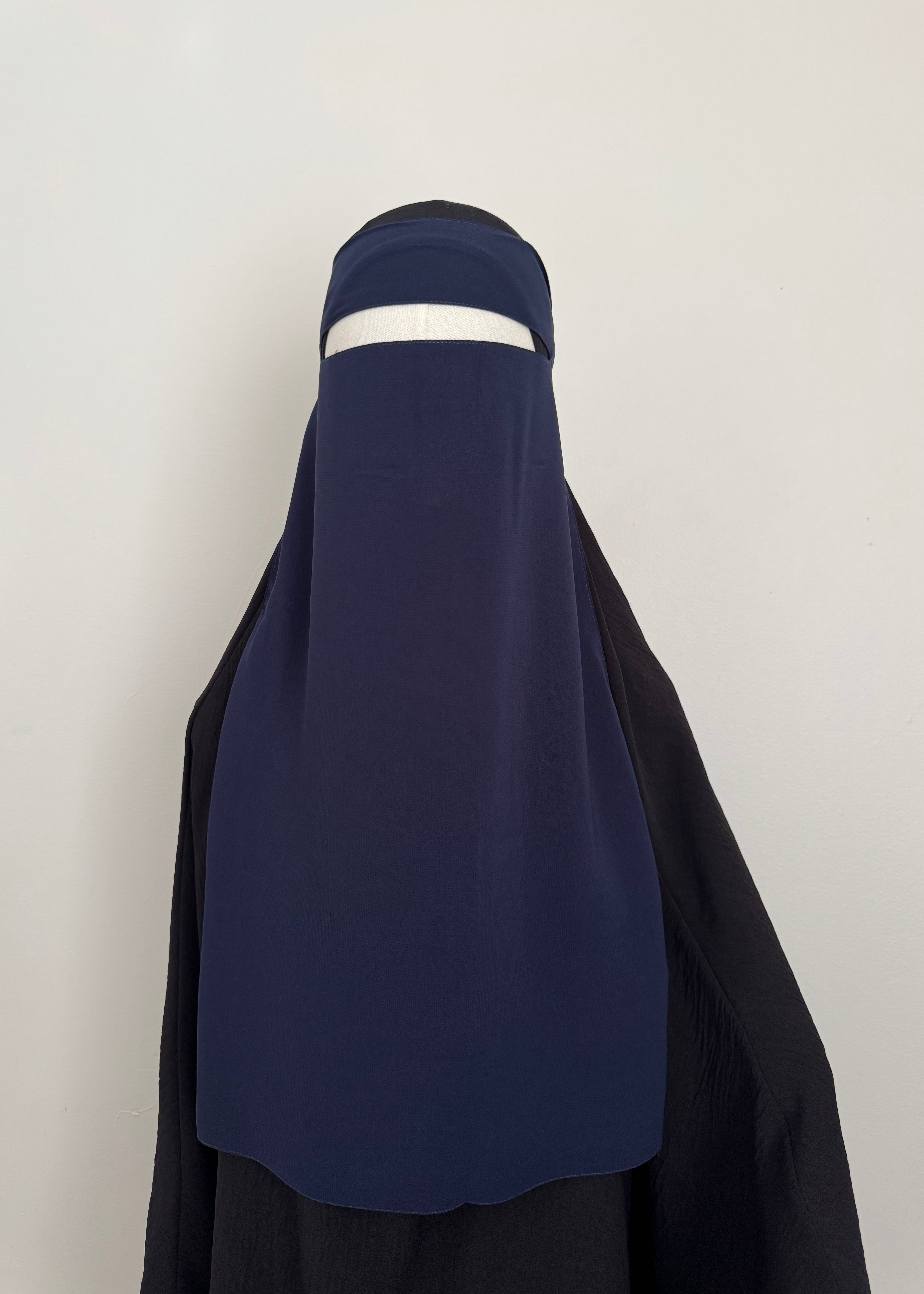 20" Navy Blue Niqab