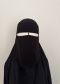 7" Nose String Black Niqab