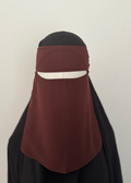10" Niqab- dark brown