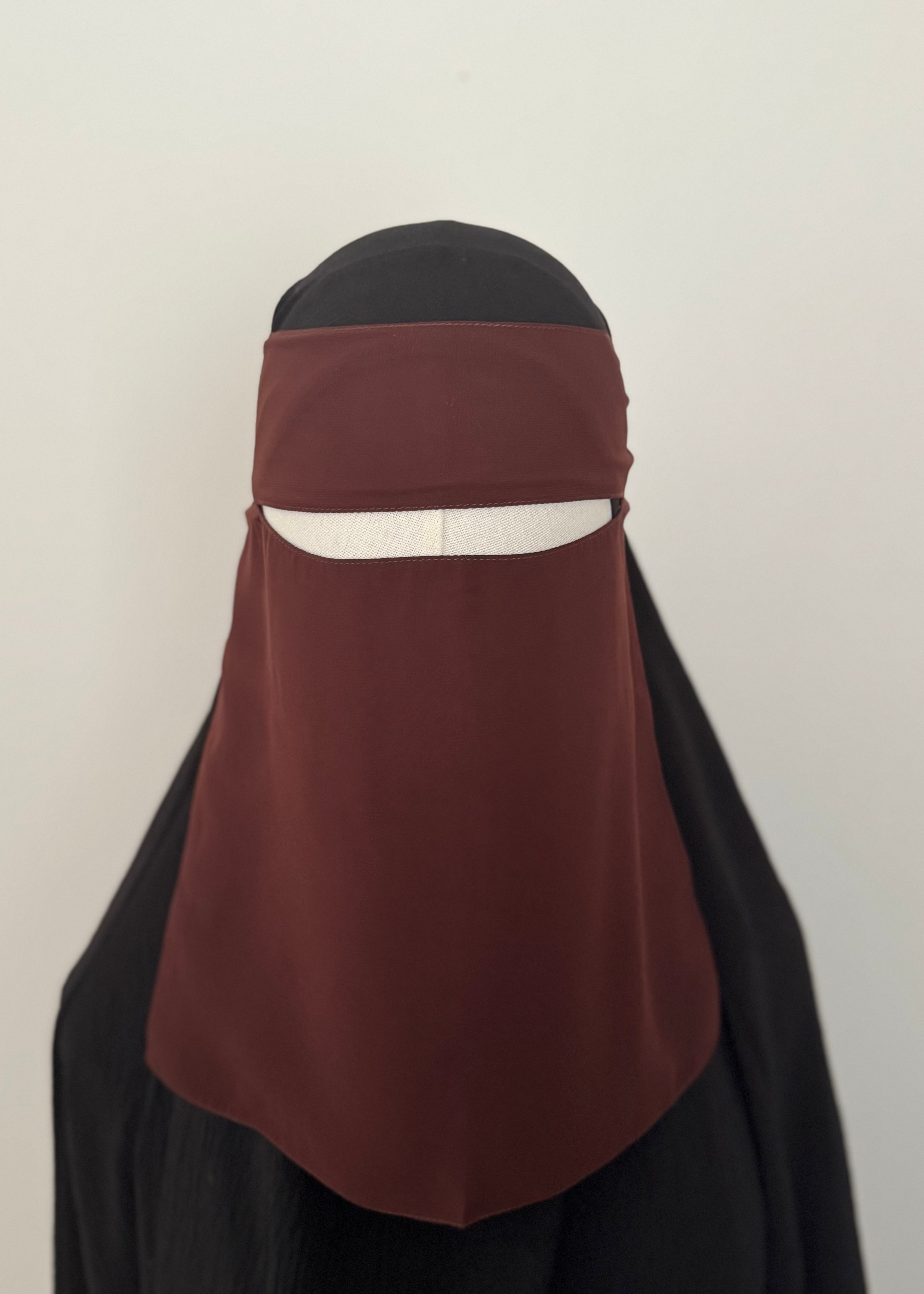 10" Niqab- dark brown
