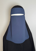 10" Niqab- Navy Blue