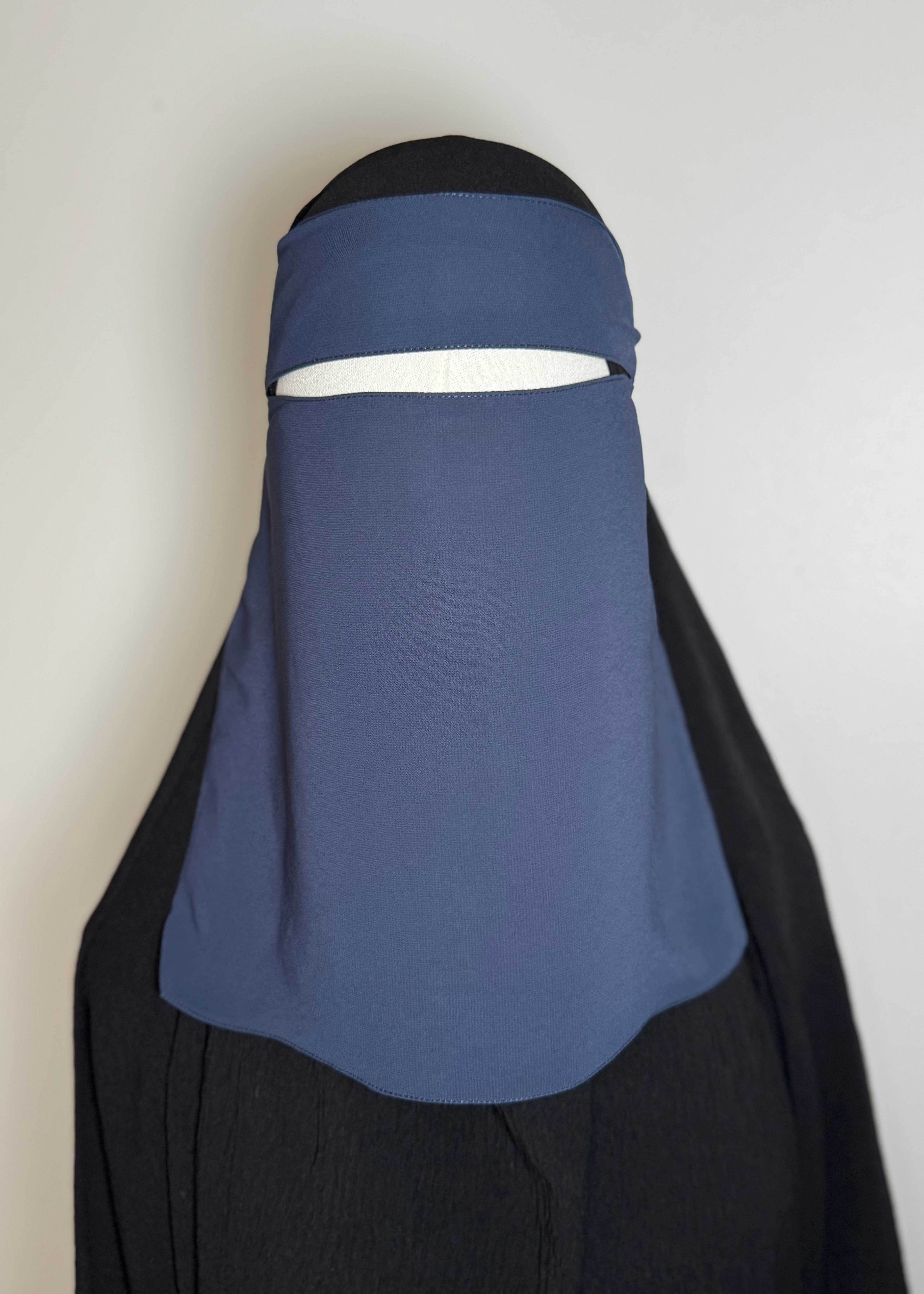 10" Niqab- Navy Blue