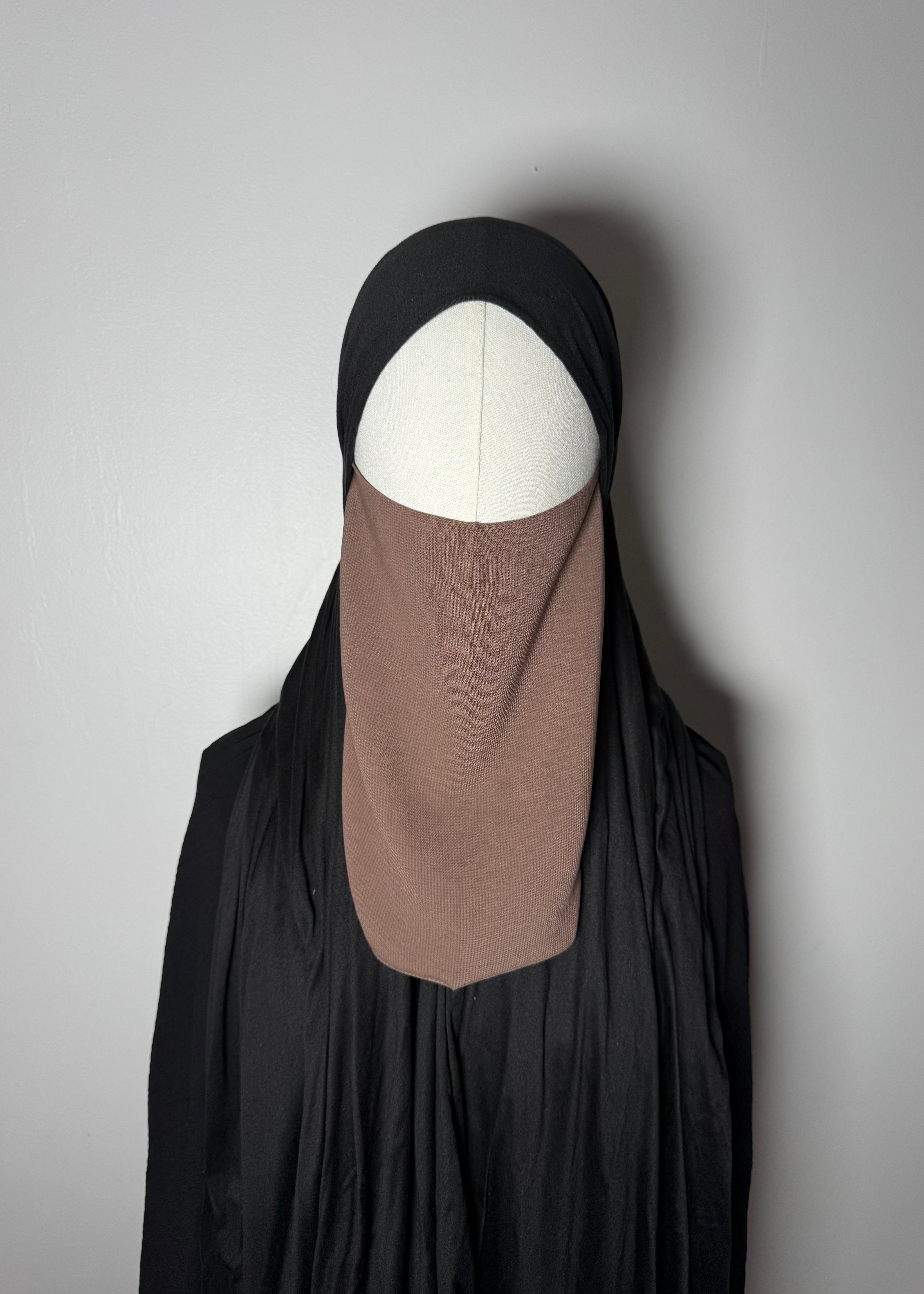 Half Niqab Dark Taupe