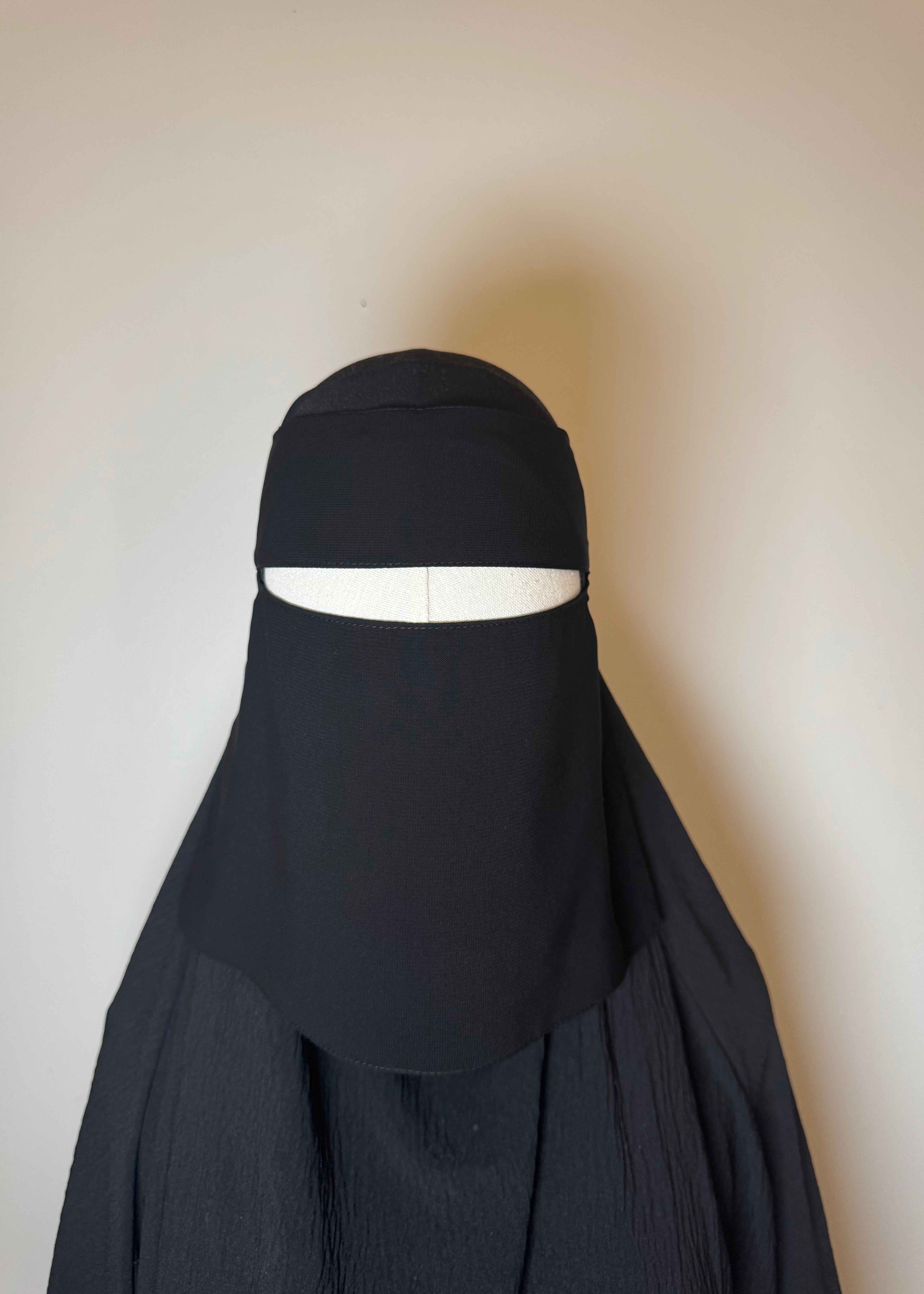 7" Niqab- Black