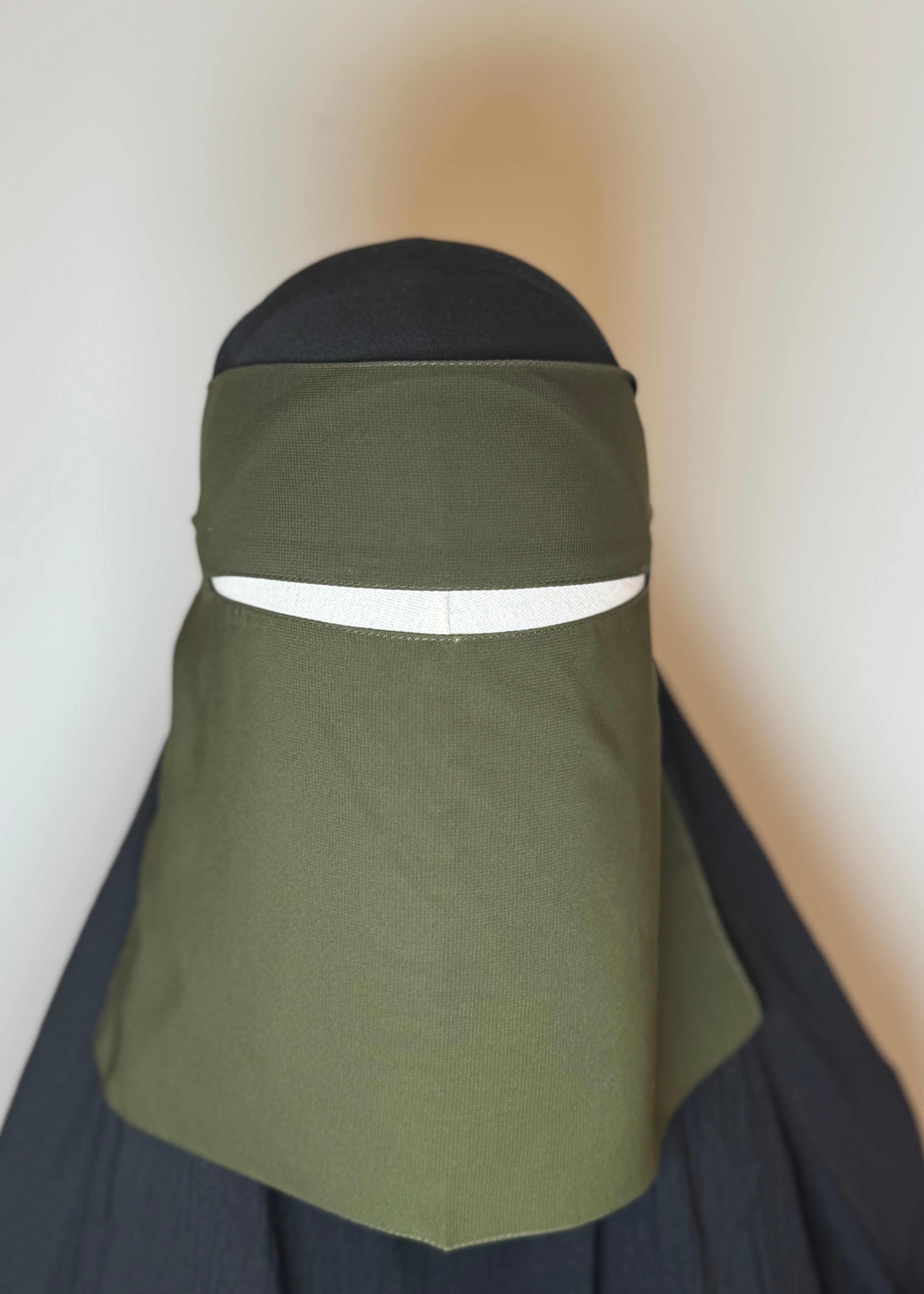 7" Niqab - Olive Green